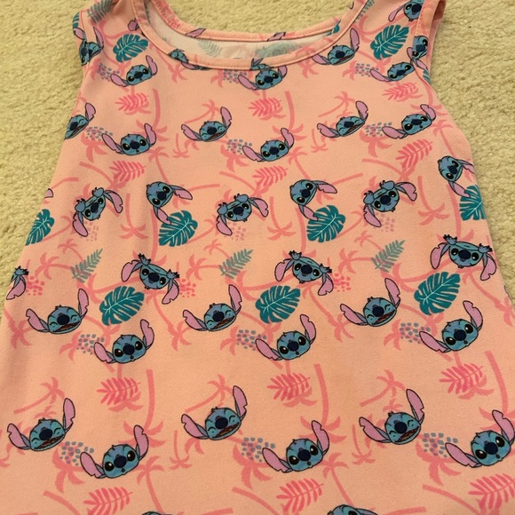 Disney Lilo And Stitch Pink Blue Dress Size S 6-6X - Picture 3 of 3